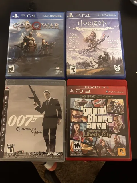 Lot Of 4 Used In Good Condition PS3 / PS4 Games - Mixed Games.