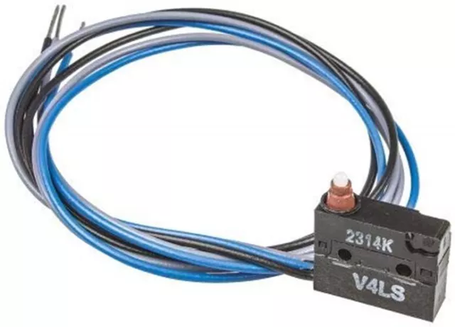 SAIA-BURGESS V4LS Microswitch, V4L Series, SPDT, Wire Leaded, 5 A, 250 VAC, 250