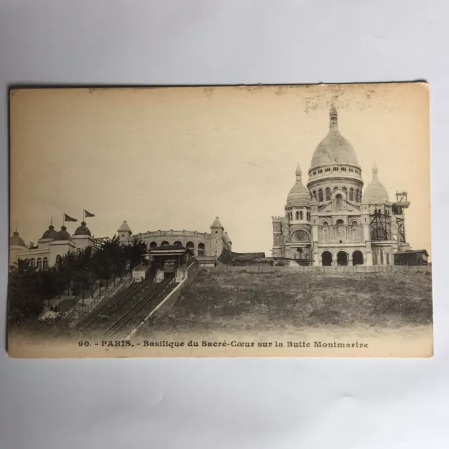 Paris Basilique du Sacre Coeur Butte Montmartre France Carte Postale Postcard