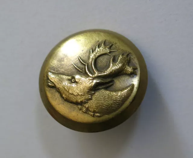 ÉLAN, très beau bouton ancien de chasse, treble stand extra rich, elan, ORIGNAL