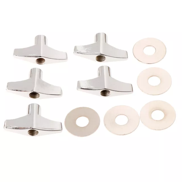 5 Set Cymbal Stand Wing Nut For Drum Kit Practice Stage Performance Parts