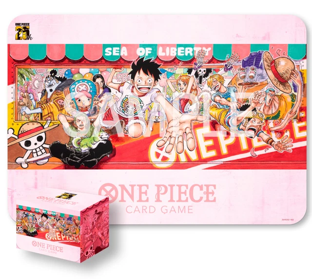 ONE PIECE CARD GAME Playmat and Card Case 25th Edition shipping now 64
