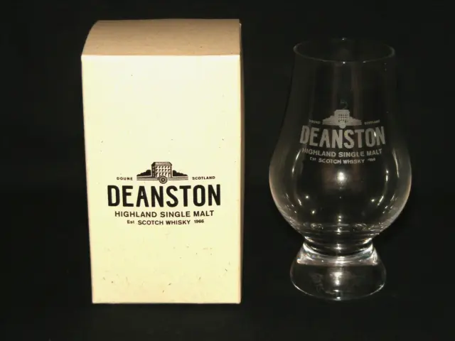 Rare Glencairn Deanston Whisky Doune Tasting Glass + Original White Box