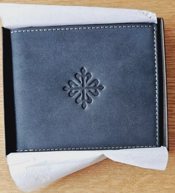 Patek Phillipe Men's Wallet- leather -slate blue