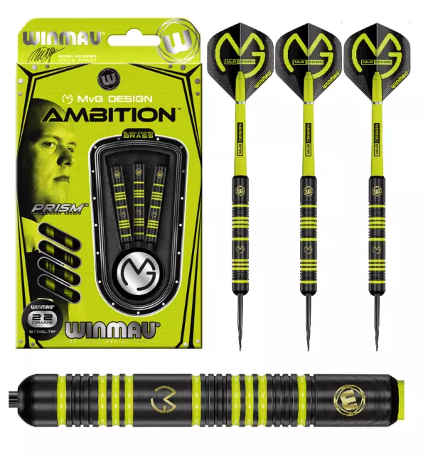 Winmau Darts - Michael van Gerwen MvG Ambition 24g (Steel Dart) Dartpfeile