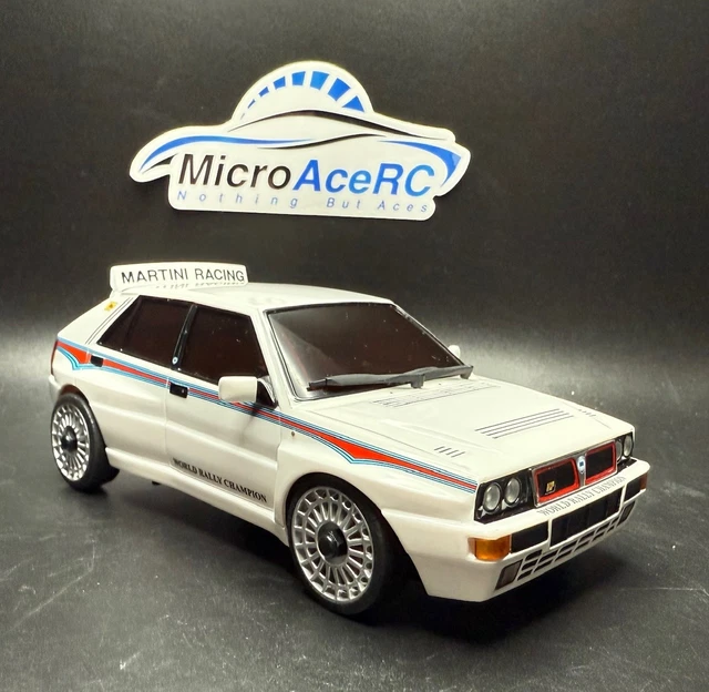 Miniature Kyosho 1/18 Lancia Delta HF Integrale 4WD Martini N°6 - Rallye Monte-Carlo 1987