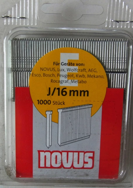 Novus E 1000x J/16 mm Tackernägel Heftklammern Tacker Nägel 044-0063