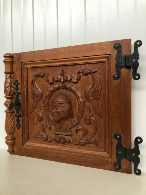 Stunning Neo Renaissance Door panel Carved all over with faces 2s 3