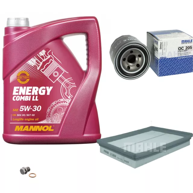 MAHLE Inspektionspaket 5L MANNOL 5W-30 Energy Combi LL für KIA Carens III 2.0