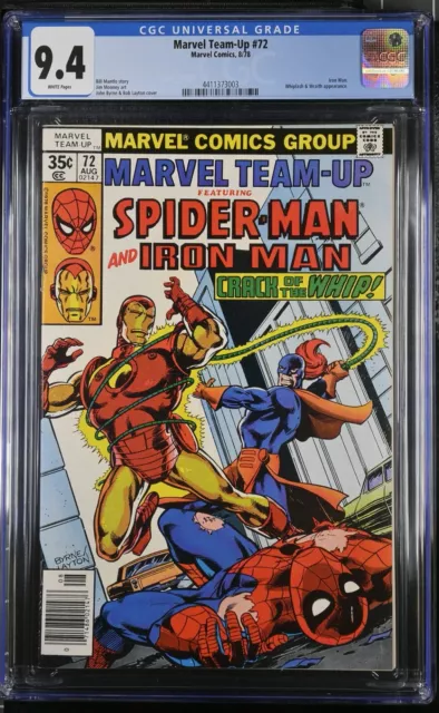 Marvel Team-Up #72 Cgc 9.4 - Spider-Man Iron Man - 1978 Marvel