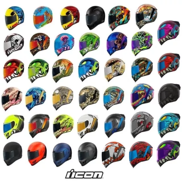 Icon Airform Full Face Street Motorcycle Helmet - Pick Size & Color