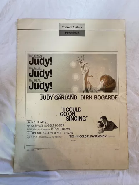 "I Could Go On Singing," Vintage Original Pressbook- Judy Garland