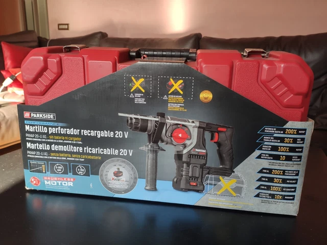 Perforateur-burineur Sans Fil PARKSIDE 20V - 3J De Puissance, 4700cpm, Sans Balais