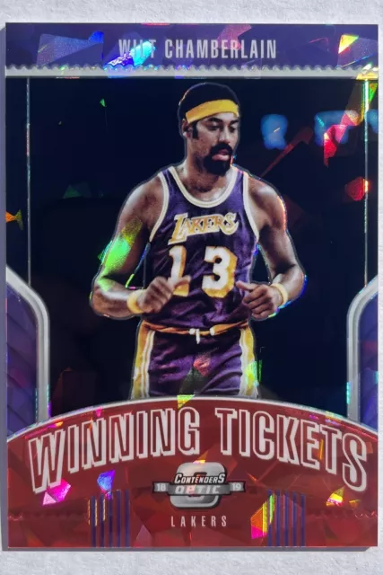 Wilt Chamberlain 2018 Contenders Optic Winning Tickets Red Cracked Ice #33