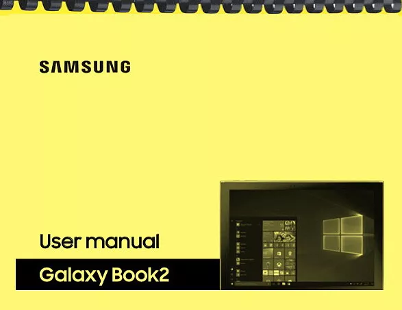 Samsung Galaxy Book 2 Tablet Verizon OWNER'S USER MANUAL