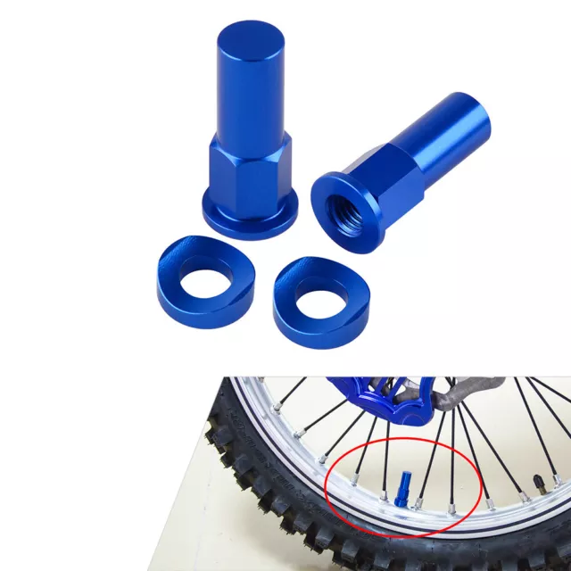 CNC Reifen Felgenschloss Radmutter Kappe Spacer Kit für Yamaha YZ YZF WR TTR