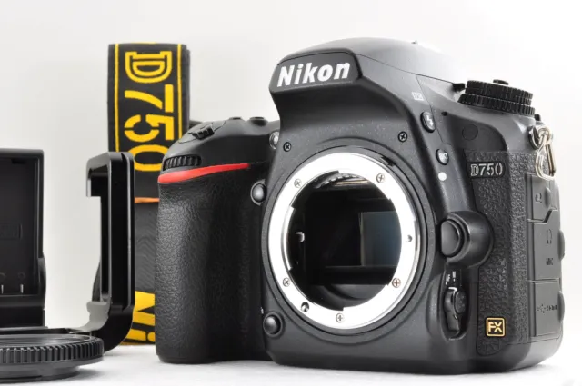 Nikon D750 24.3 MP DSLR Camera Body Black SC48k Near Mint +5 From Japan #1354