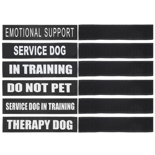 6 Pairs Non Pet Patch Per Cani Imbracatura Con Tag Personalizzati Veste