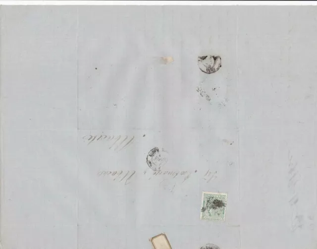 Spain 19th centuary stamps cover Ref 8289