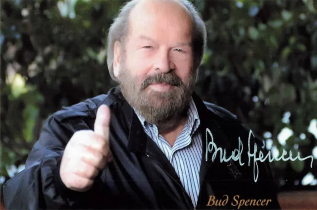 Bud Spencer UH Foto vom Original Autogramm UH #RF49