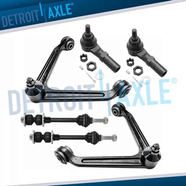 Front Upper Control Arms w/Ball Joint Tierods Sway Bars for 02-05 Dodge Ram 1500