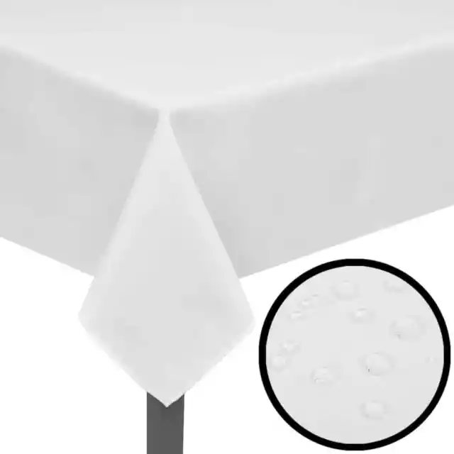 5 manteles blancos impermeables y lavables en lavadora diferentes medidas vidaXL 2