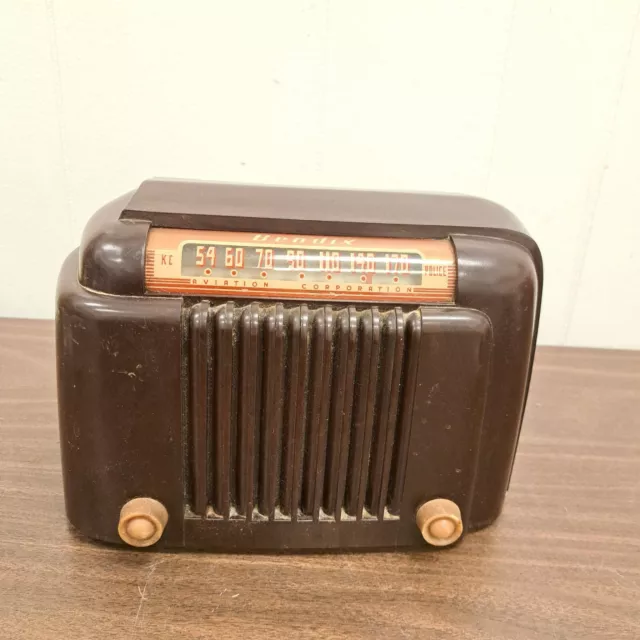 Vintage Bendix Super Heterodyne Tube Radio 0526A Kc Police Aviation Bakelite