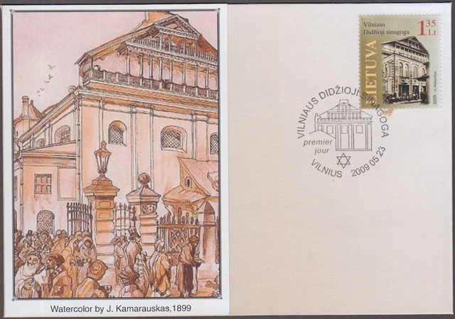 LITUANIA 894.2 FDC GRANDE SINAGOGA a VILNIUS EUR 5,65 PicClick IT