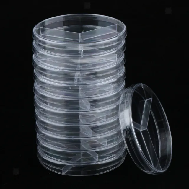 5Pcs Plastic Sterile Petri Dishes Bacteria Culture Dish with Lids 35-90mm for La