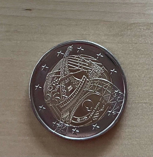 PIÈCE 2 EUROS jo 2024 JEUX OLYMPIQUES DE PARIS 2024 -COMMÉMORATIVE