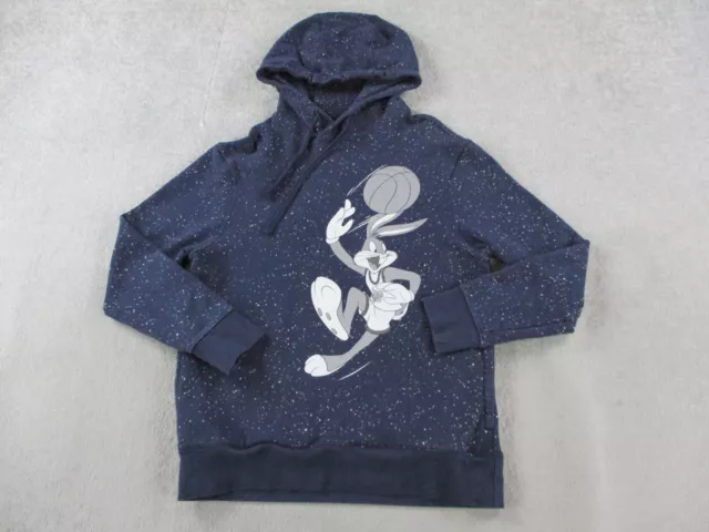 Space Jam Sweater Adult Medium Blue Hoodie Sweatshirt Bugs Bunny Looney Tunes