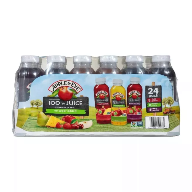 Apple & Eve 100% Fruit Juice Variety Pack, No Sugar Added, 24 pk./10 oz.