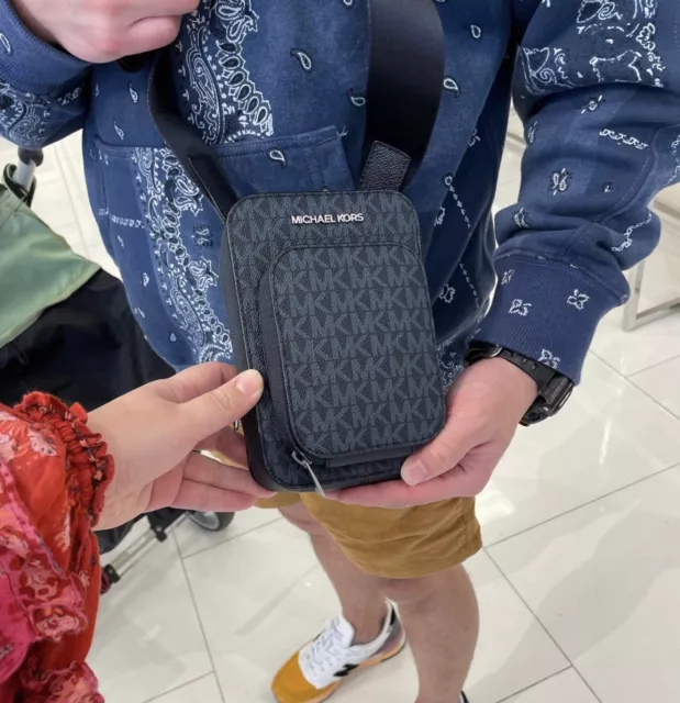 Michael Kors Cooper Hudson Phone  Wallet Crossbody Bag NEW