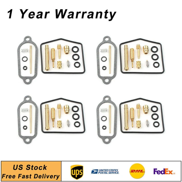 Carb Carburetor Repair Rebuild Kit 1972-1974 For Honda CB350F Deluxe 4 Sets USA