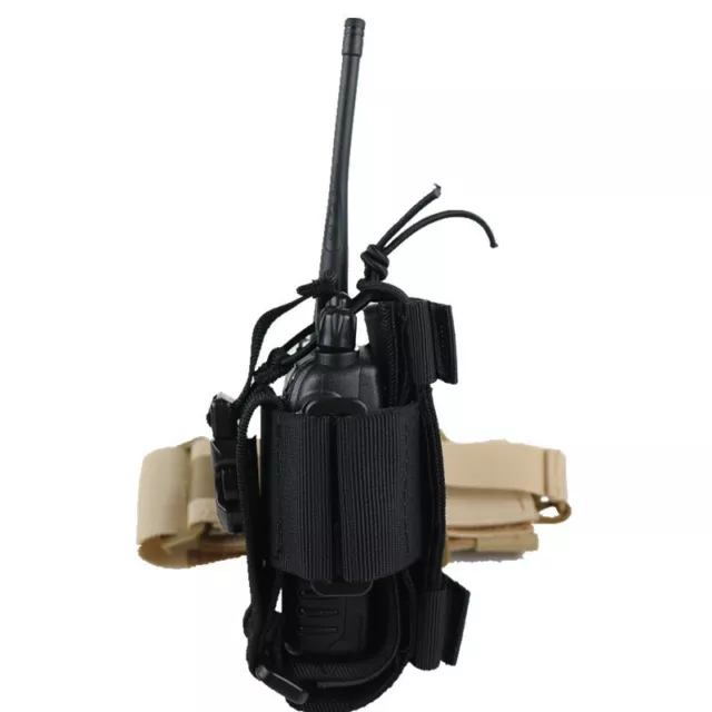 Tactical Radio Pouch Military Walkie Talkie Holder Mag Bag Airsoft Paintball#EL