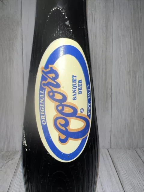 Original Coors Banquet And  Coors Light Beer Baseball Bat Limited Edition Bottle 3