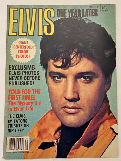 Elvis One Year Later Magazine Fall 1978 Presley With Huge Giant Poster