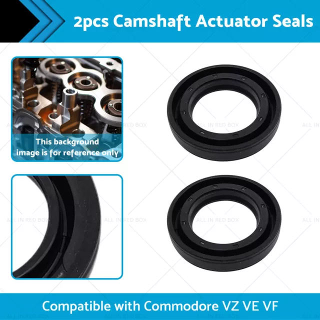 2XCamshaft Actuator Seal Suitable for GM Holden Commodore VZ VE VF V6 12593717