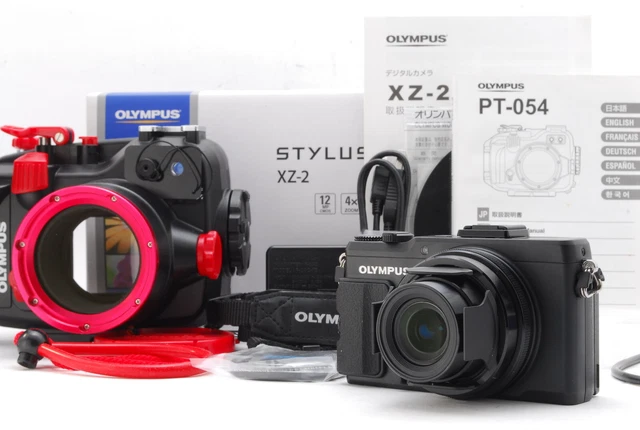 [NEAR MINT] OLYMPUS STYLUS XZ-2 12.0MP BLACK DIGITAL CAMERA LC-63A From JAPAN