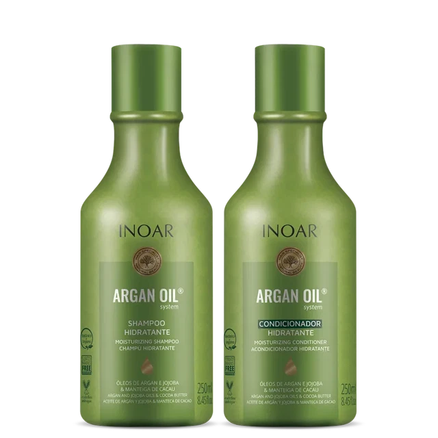KIT INOAR ARGAN Oil System (Shampoo + Conditioner) - 250ml £29.99 ...