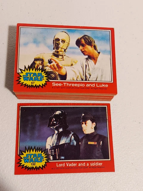 1977 Topps Star Wars Red Border Complete Set 67-132 (Series 2)