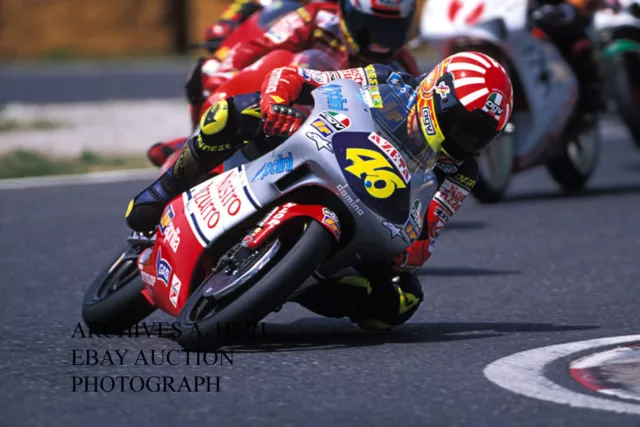 Aprilia RS125 R factory rider Valentino Rossi 1997 MotoGP legend racing photo