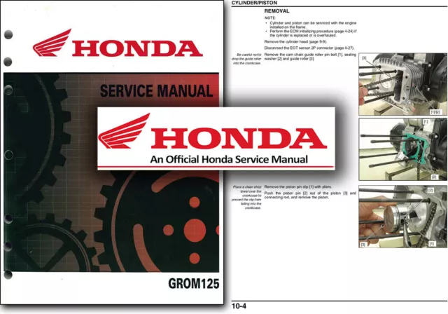 Honda GROM Service Workshop Repair MSX125 Shop Manual 2014 2015 2016 2017 2018