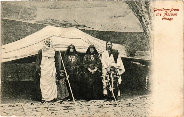 CPA AK PARIS EXPO Gréeting from the Aswan village (569729)