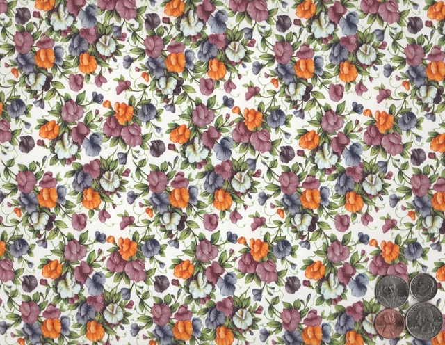 Hoja de calcomanías de cerámica sobreesmaltado Allover Sweet Pea Chintz 1 pieza 9"" X 13-3/4"" 255