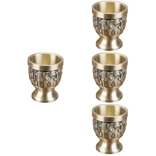4 pcs Verres De Dégustation Bronze Whisky Tasses Bronze Verre à Liqueur