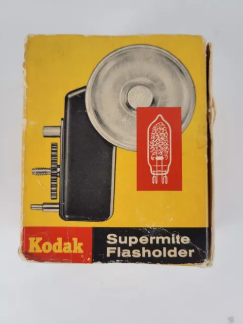 Vintage Kodak Supermite Flasholder with Box