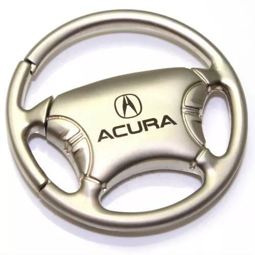 Acura Logo Metal Steering Wheel Shape Car Key Chain Ring Fob