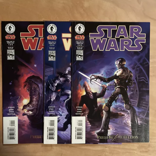 Star Wars # 1,2,3  (Dark Horse Ongoing 1998) Prelude To Rebellion 1-3