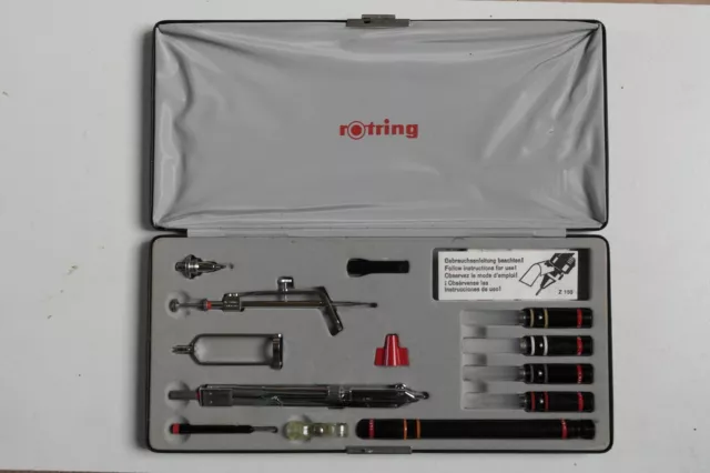 Coffret Rotring  4 pointes et compas état neuf